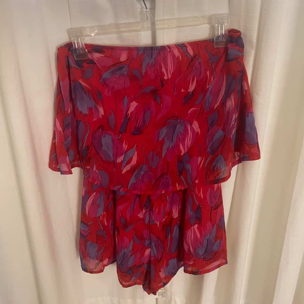Strapless romper